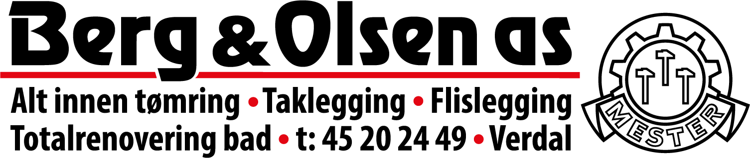 Berg&Olsen logo2 med mestermerke svart tekst